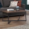 Sauder Canton Lane Lift Top Coffee Table Black: Industrial-Inspired, Multipurpose Workspace, Storage - 3 of 4