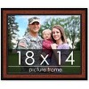 PosterPalooza | Simple Brown Picture Frame - UV Acrylic, Backing Board, Hanging Hardware Included - 2 of 4