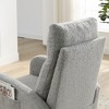 Lyngins Teddy Fleece Rocking Chair with Side Pockets, Modern Accent Chair with High Backrest, Reading Chair for Nursery, Living Room, Bedroom - 4 of 4