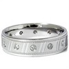 Pompeii3 Mens 1/3ct SI Diamond Comfort Fit Brushed Wedding Band - 2 of 3