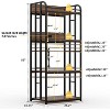 COZONY 4 Tier Bakers Rack, Heavy Duty Metal Frame Freestanding Microwave Stand for Kitchen Living Room Garage - 2 of 4