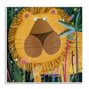 Stupell Industries Tiger in Tropical Jungle Kids' Safari Animal Wall Plaque Art - 1 of 4