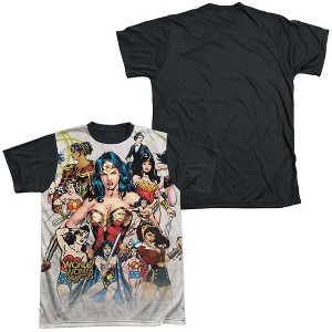 Men's Wonder Woman 75Th Collage Short Sleeve Costume T-Shirt - 1 of 4