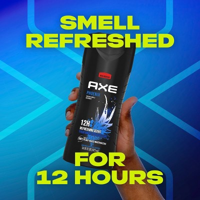 Axe Phoenix Clean + Cool Crushed Mint & Rosemary Scent Body Wash Soap - 2pk/16 fl oz: Paraben-Free, Aluminum-Free Liquid for Normal Skin