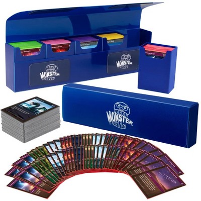 Monster Magnetic Hydra Five Deck Mega Storage Box (Blue)- w 5 Removable Deck Trays- Long Lasting, Durable Construction- Great Gift for Card Collectors