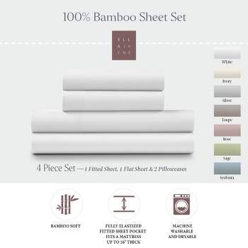 Ella Jayne Viscose from Bamboo Deep-Pocket 4-piece Sheet Set