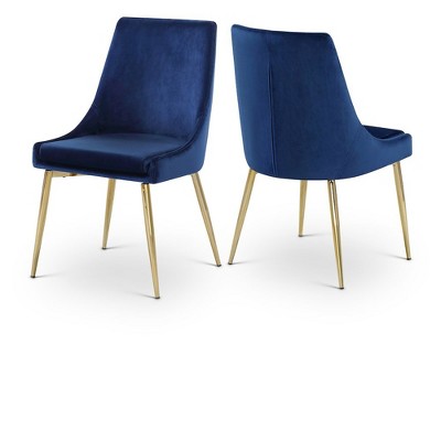 Meridian Furniture,Karina Velvet Dining Chair, Set of 2