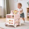Infans Wooden Baby Walker Ice Cream Cart Toy with Sweet Accessories & Smooth Wheels - 3 of 4