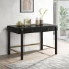 Coaster Arini 2-Drawer Vanity Desk Makeup Table Black - image 2 of 4