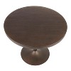 Sapphtopaz Round Dining Table Kitchen Table Industrial Dining Table in Antique Metal and Wood for Dining Room, Small Spaces - 4 of 4