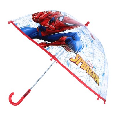 Textiel Trade Kid's Transparent Marvel Spider-man Stick Umbrella, Red ...