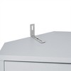 Corner Cabinet Storage Unit, Entryway Floor Cabinet with 2 Doors and Adjustable Shelves, Bathroom Organizer Furniture Home - 3 of 4