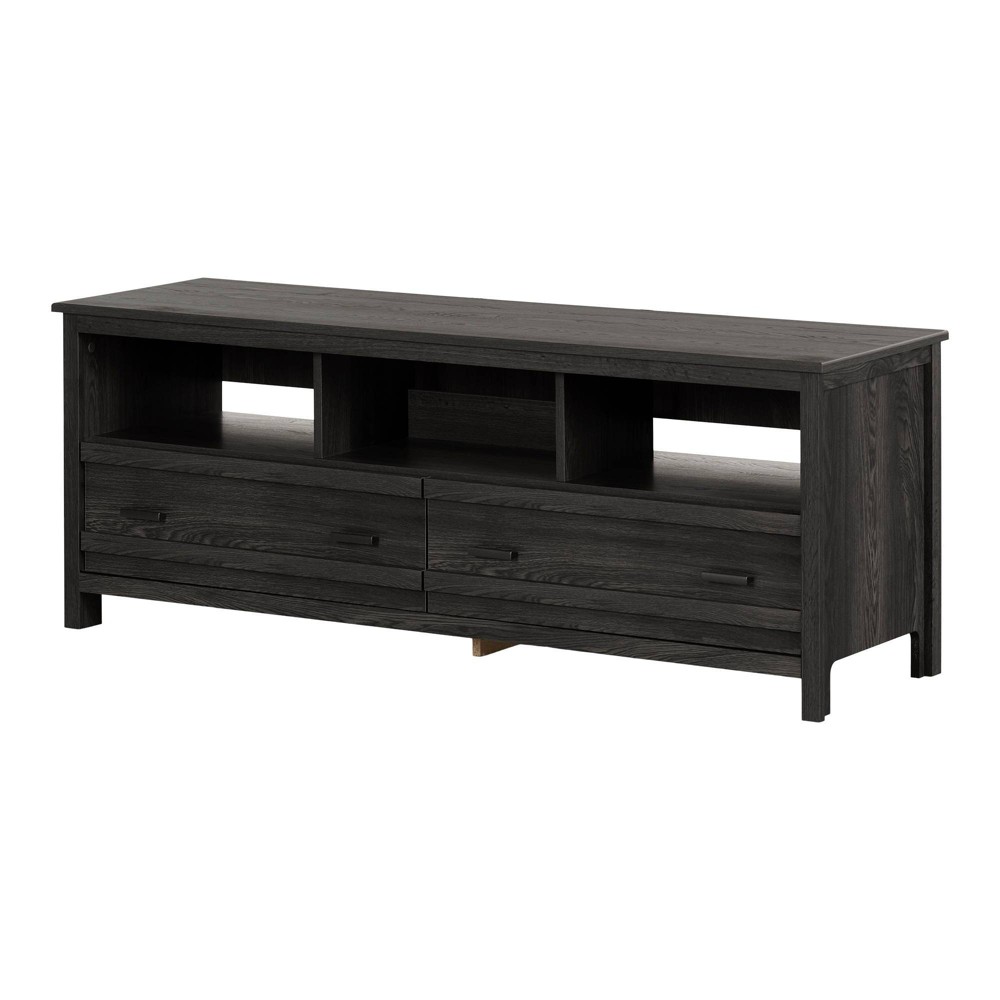 Photos - Mount/Stand Exhibit TV Stand for TVs up to 60'' Gray - South Shore