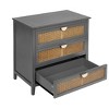 Srorage Cabinet, Natural Rattan, American Furniture, Suitable for Bedroom, Living Room, Study - 4 of 4