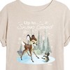 Women's - Disney - Christmas - Up To Snow Good Oversized Graphic T-Shirt - 2 of 4