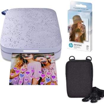 Hp Sprocket Portable 2x3 Instant Photo Printer (lilac) Print Pictures On  Zink Sticky-backed Paper From Your Ios & Android Device. : Target
