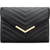 Women Formal Vegan Leather Evening Envelope Clutch Purses and Handbags - 4 of 4