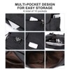 Messenger Bag for Men,Unisex Canvas Shoulder Bag,Classic Vintage Military Messenger Bags for women, satchel Bag,Crossbody Bookbag,Black - 3 of 4