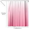 Americanflat 71x74 Pink Ombre Shower Curtain - 100% Polyester Curtain - Water-Resistant with Metal Grommets and 12 Rings - Gradient Shower Curtains - 2 of 4