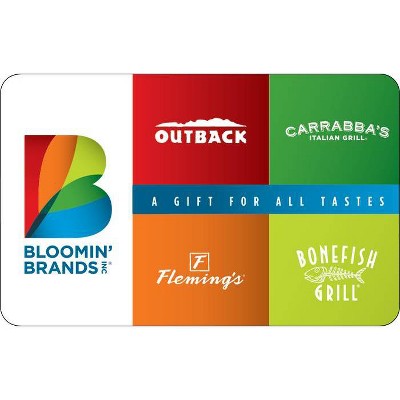 Bloomin' Brands Gift Card (email Delivery) Target