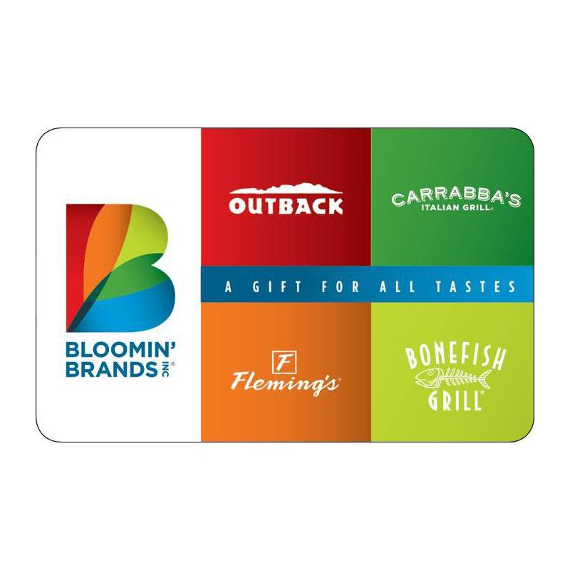 Bloomin' Brands Gift Card (Email Delivery), 1 of 2