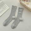 Anna-Kaci 6pk Women's Knee - High Socks with Bow Details - 4 of 4