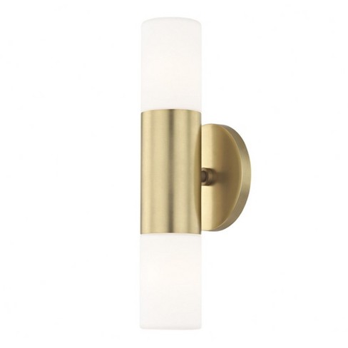 Mitzi Lola 2 - Light Wall Light in  Aged Brass Opal Matte Shade - image 1 of 4