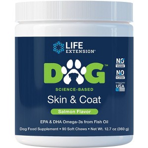 Dog Skin & Coat by Life Extension  -  90 Soft Chews - 1 of 3