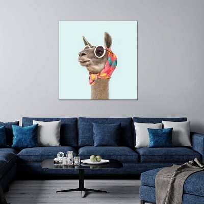 iCanvas Fashion Llama by Paul Fuentes Canvas Print Wall Art