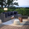 WestinTrends  4-Piece Outdoor Patio Sofa Sectional Set with Ottoman - 2 of 4