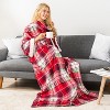 PAVILIA Wearable Blanket with Sleeves for Women Men Adults, Warm Soft Plush Snuggle Pocket Sleeved TV Throw - 2 of 4