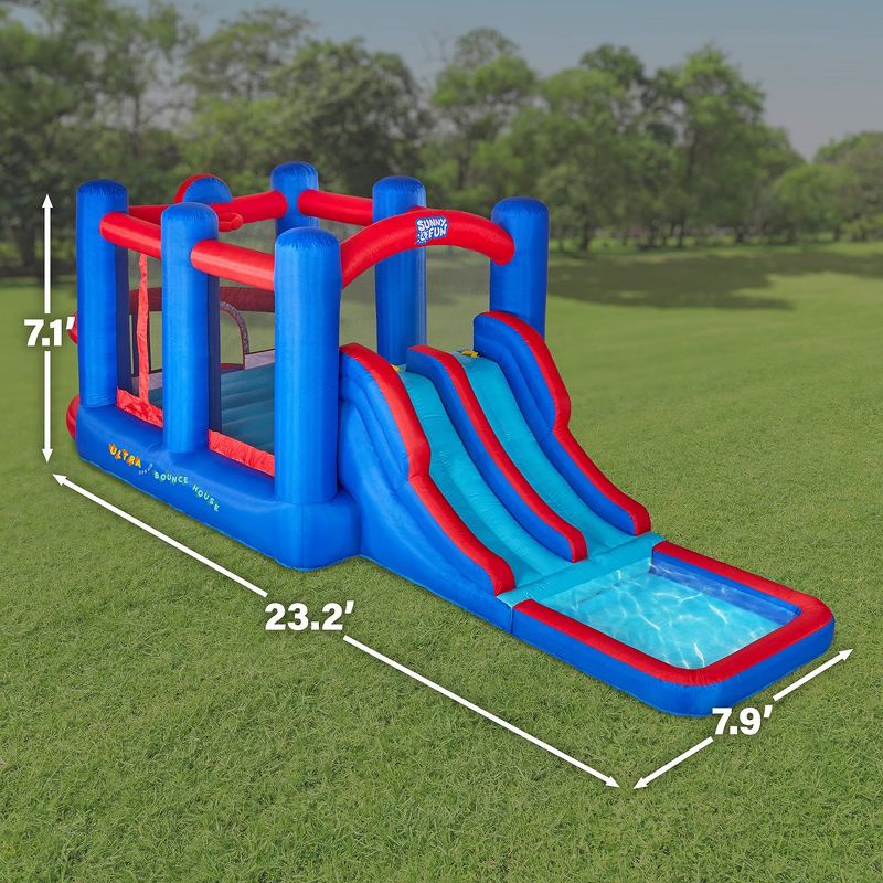 Sunny & Fun Inflatable Kids Backyard Water Slide Bounce House, 2 of 8