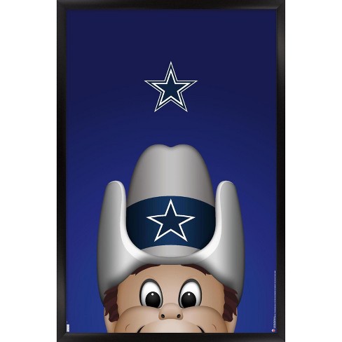 : Trends International NFL Dallas Cowboys - Helmet 16 Wall  Poster, 22.375 x 34, Black Framed Version : Sports & Outdoors