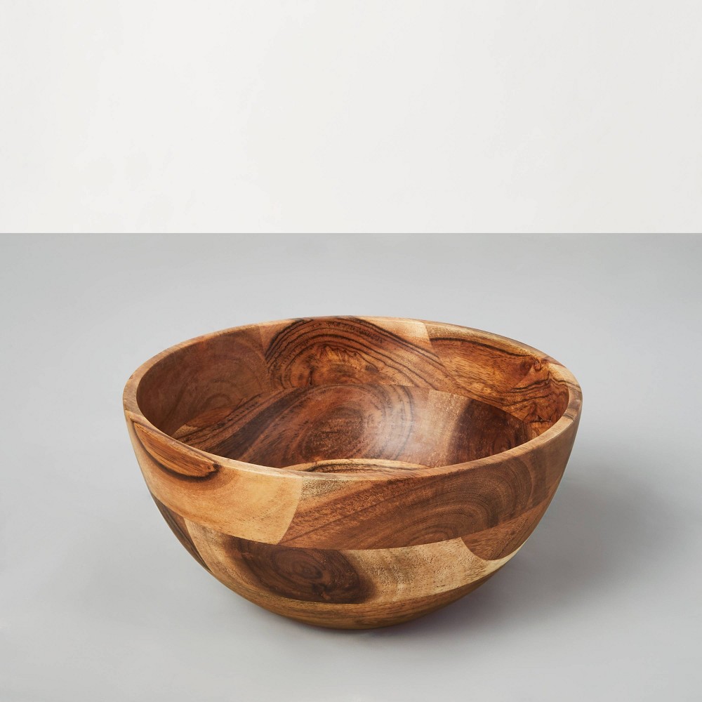 Photos - Other kitchen utensils 2.5qt Acacia Wood Serving Bowl - Hearth & Hand™ with Magnolia: Farmhouse S