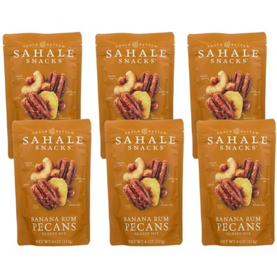 Sahale Snacks Banana Rum Pecans Glazed Mix - Case Of 6/4 Oz : Target