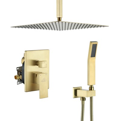 CASAINC Rainfall Shower System with Handheld Spray Combo