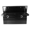 Heavy Duty Aluminum Pickup Truck Bed Tool Box with 5 Bar Tread Pattern and Lock Key - Ideal for RV, ATV, and Trailer - 3 of 4