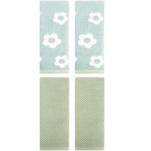 REGALWOVEN 4 Pcs Bathroom Hotel and Spa Waffle Cotton Hand Towels - 1 of 4