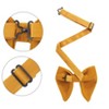 INSPIRE CHIC Men's Velvet Pre-Tied Solid Color Pocket Square Adjustable Bow Tie 1 Pair - 2 of 4