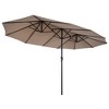 Outsunny 15ft Patio Umbrella Double-Sided Outdoor Market Extra Large Umbrella with Crank Handle for Deck, Lawn, Backyard and Pool - 4 of 4