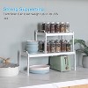 MaseiKar 4 Pack Kitchen Cabinet Shelves Organizers, Kitchen Counter Storage Shelf Spice Rack, Expandable Length, Adjustable Height, Stackable - 3 of 4
