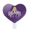 University at Albany Primary Logo Heart Love Cupcake Picks Toppers Decoration Set of 6 - 2 of 4