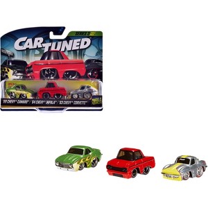 "Lowriders" Series 3 Chevrolet Triple Pack Set of 3 Cars Diecast Model Cars by CarTuned - 1 of 3