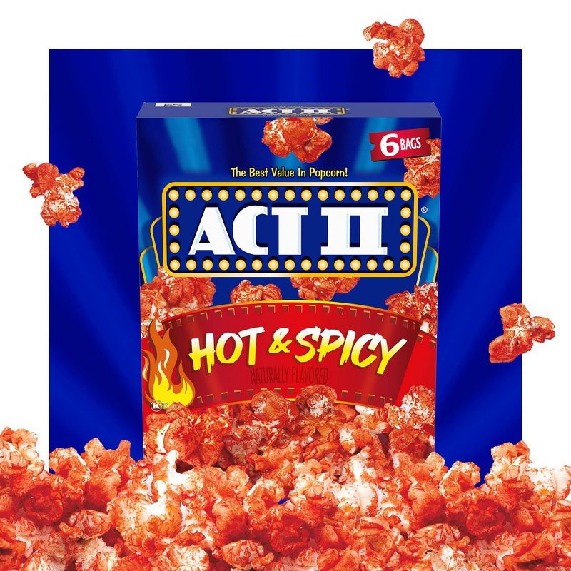 Act II Hot &#38; Spicy Microwave Popcorn - 12.7oz/6ct, 4 of 6