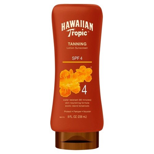 Hawaiian Tropic Dark Tanning Lotion Sunscreen - SPF 4 - 8oz