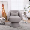KTMBDW Swivel Accent Barrel Chairs with Removable Headrest, Chaise Lounge Indoor with Neck Support Pillow, Swivel Chairs for Living Room - 3 of 4