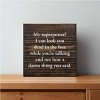 Slickblue My Superpower Quote Sign – Funny Wood Plaque – 7x7 Rustic Humor for Shelf or Desk Décor, Color Options - 2 of 3