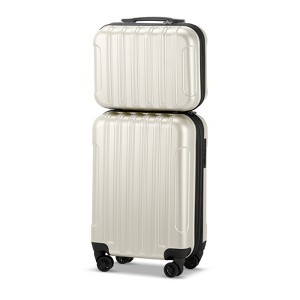KTMBDW 2 Piece Luggage Set, 20" Carry-On Expandble Luggage Hardside Lightweight Suitcase,14" Mini Cosmetic Cases with TSA Lock & Spinner Wheels - 1 of 4