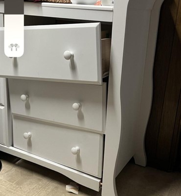 Storkcraft avalon hotsell dresser white