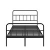 LOVMOR Metal Platform Bed frame with Headboard, Sturdy Metal Frame, No Box Spring Needed(Black+Full) - 4 of 4